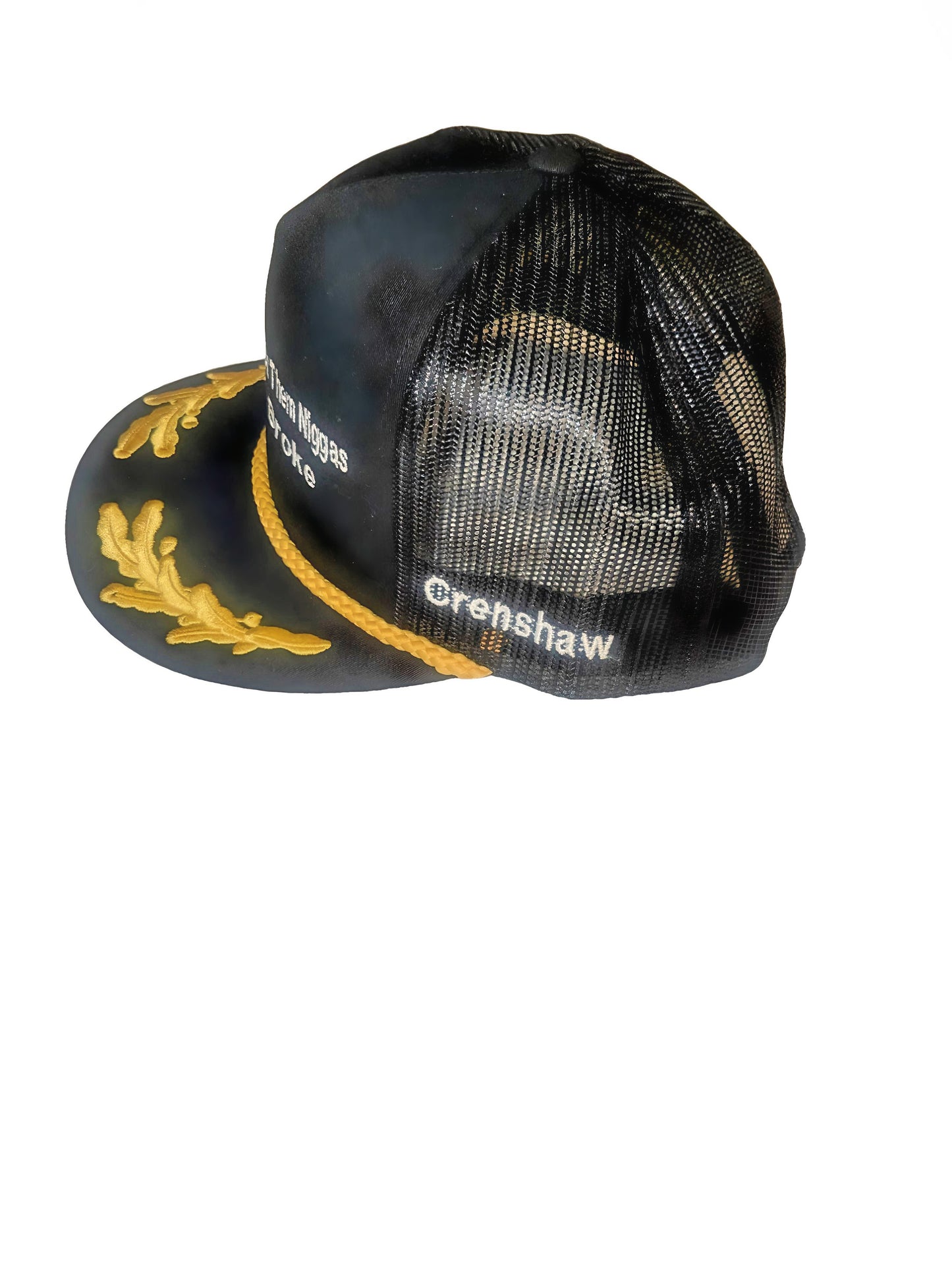 I hate a nigga hatin on them niggas and they both broke Trucker hat