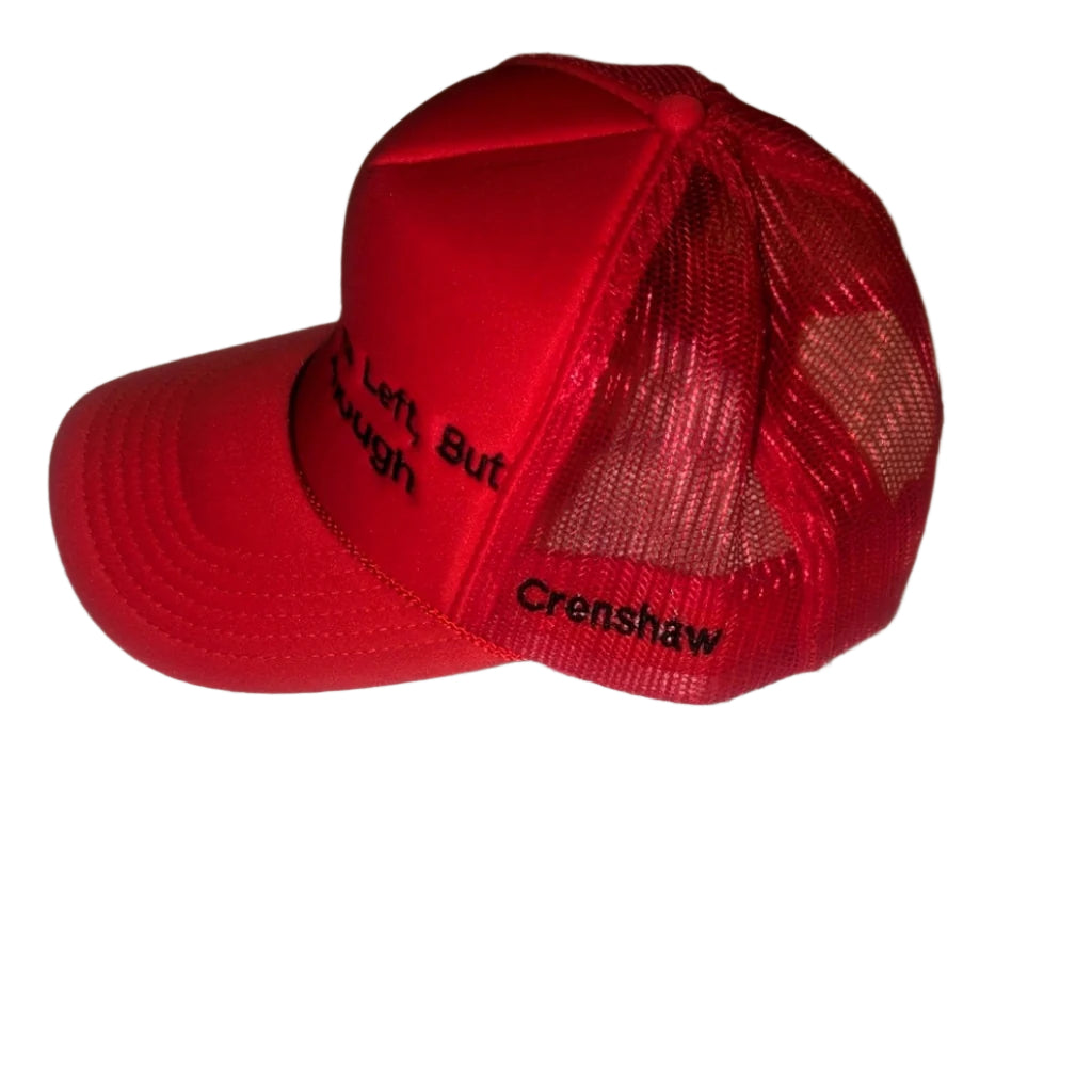 Few Solid Niggas Left, but it's not enough unisex Trucker hat with Crenshaw on the side
